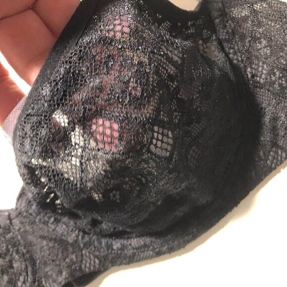 Victoria's Secret Underwire Bra Black Lace 54867 Size 36C #4101 - Picture 3 of 8